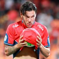 El futbolista argentino Agustín Martegani anotó su primer gol como jugador del Independiente Medellín. FOTO MANUEL SALDARRIAGA