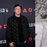 El Ferrari rojo que conducía Vince Zampella quedó destruido tras el choque ocurrido en una autopista del valle de San Gabriel, al este de Los Ángeles. FOTOS: AFP y captura de video