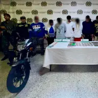 Los capturados fueron enviados a la cárcel y enfrentan delitos por concierto para delinquir y uso de menores para comisión de delitos. FOTO: CORTESÍA