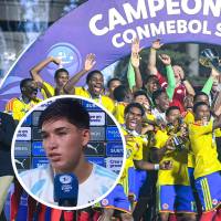 Colombia conquistó su segundo título de la historia tras golear a Argentina en la final por 4-0 y ahora lo espera el Mundial de Catar. La victoria generó todo tipo de reacciones. FOTO: Tomada de redes sociales @FCFSeleccionCol y captura de video.