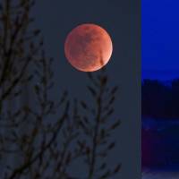 Durante el eclipse de este jueves, 27 de agosto, la Luna experimentará un color rojo o cobrizo. Foto: Xinhua