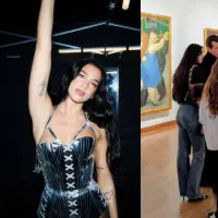 La cantante Dua Lipa se encuentra desde la noche del miércoles en Bogotá, donde ya ha visitado varios sitios turísticos de la capital colombiana. Foto: Instagram y captura de videos