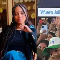 Las imágenes difundidas en redes sociales muestran que la presencia de Guerrero en el evento no tuvo buena acogida entre los asistentes. Foto: Captura de video