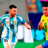 El futbolista argentino Lionel Messi y el colombiano James Rodríguez eran los protagonistas principales del póster de la Fifa. Foto: Getty