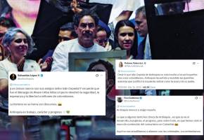 Sus palabras se dieron en medio de un discurso de media hora en el Parque Berrío a inicios de febrero de este año. Volvieron a salir a la luz tras la publicación de su Plan de Gobierno. FOTO MANUEL SALDARRIAGA.