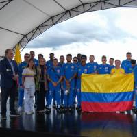 La selección Colombia partió esta semana rumbo al Mundial 2026. En el evento de despedida estuvo el presidente Gustado Petro, acompañado de su hija Antonella. FOTO: PRESIDENCIA