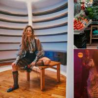 Paulina Dávila, la colombiana en la serie Santita. Al lado, imágenes de la seria con Gael García Bernal. FOTOS Cortesía Netflix y Noel Higareda.