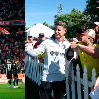 El extremo guajiro Luis Díaz es el segundo goleador de la Bundesliga de Alemania. El cucuteño James Rodríguez se perfila como figura alterna de la MLS. Foto: Getty y tomada del x de @MNUFC