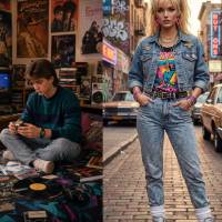 En las redes sociales ha crecido el trend de hacer fotos para parecer como si estuviera en la década de los 80. Fotos: Pinterest
