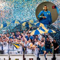 Jaminton Campaz no estuvo con Central pero si sumó un nuevo título a su palmarés. FOTOS: X RosarioCentral