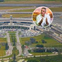 Aeropuerto José María Córdova y el gobernador de Antioquia, Andrés Julián Rendón. Fotos: Juan Antonio Sánchez - EL COLOMBIANO