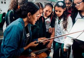 La Filarmónica de Medellín se ha preocupado por los programas sociales. Foto cortesía Filarmed.