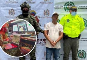 Alias Ñato fue capturado gracias a labores de inteligencia militar y al uso de drones suministrados por Estados Unidos. Foto: Séptima División del Ejército