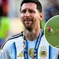 Lionel Messi puso punto final a su ciclo con la Selección Argentina a los 39 años, dejando como último recuerdo una definición memorable. FOTO: Getty y captura de video de redes sociales