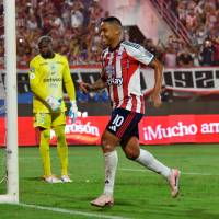 Nacional cayó 3-0 en su visita al Junior en la ida de la final de la Liga Betplay-1. FOTO CORTESÍA EL HERALDO