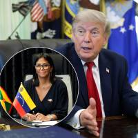 El gobierno de Donald Trump solicitó inmunidad judicial para la presidenta interina de Venezuela, Delcy Rodríguez, quien tiene demandas pendientes en el estado de Florida. Fotos: Getty Images y AFP