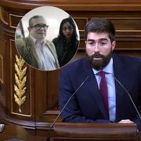 Manuel Mariscal Zabala, diputado de España, criticó la visita de Rodrigo Londoño, quien en la extinta Farc recibió el alias de Timochenko, al congreso del país europeo. Fotos: Captura de video @InesBetancur1 y Colprensa