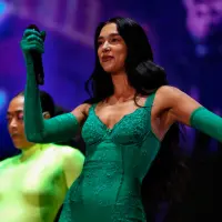 Dua Lipa estuvo en concierto en Colombia en 2022. FOTO: Colprensa
