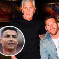 En un comentario público en la cuenta de Instagram del rosarino, el atacante portugués dejó de lado la histórica rivalidad deportiva para expresarle su respaldo en este difícil trance familiar. FOTO: Tomada de redes sociales @leomessi y Getty