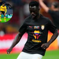 Dávinson Sánchez en la previa del Galatasary vs Corum. FOTO: X GalatasaraySK