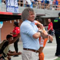 Alberto Gamero regresó como técnico de Millonarios en reemplazo del argentino Fabián Bustos. FOTO EL COLOMBIANO
