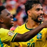 Vinicius Jr., y Lucas Paquetá son dos de las figuras que irán a Calcuta. FOTO: X CBF Futebol