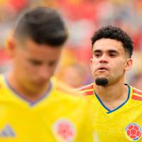 El extremo Luis Díaz fue uno de los pocos jugadores de la Selección Colombia que marcaron en el Mundial. Foto: AFP