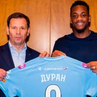 El delantero antioqueño Jhon Jáder Durán ha vestido la camiseta de seis elencos en su carrera profesional. Foto: tomada del Instagram de @Zenit