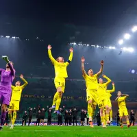 Festejo de los jugadores del FK Bodø/Glimt tras eliminar al Inter de Italia. FOTO GETTY 