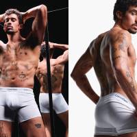 Bad Bunny en su colaboración con la marca de moda estadounidense Calvin Klein. FOTOS: Tomadas de Instagram @BadBunnyPr