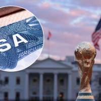El Departamento de Estado de EE.UU. busca eximir de ciertos pagos a ciudadanos que ya hayan comprado su tiquete para los partidos del Mundial y que estén inscritos en un sistema especial. Foto: Getty Images y AFP