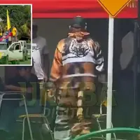 El hombre fue captado en un vehículo antes de dirigirse al centro de votación. FOTO: imagen tomada de Urabá Digital