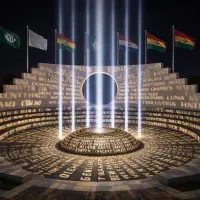 El proyecto contará con un ágora circular para actos conmemorativos, un muro de placas memoriales y 71 haces de luz que en la noche se proyectarán hacia el cielo, además de un parque de banderas en honor a la fraternidad entre naciones. Foto: cortesía Alcaldía de La Unión.