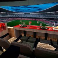 Este es un modelo de como lucirán las suites ubicadas en el Estadio Ciudad de México. FOTO: Airbnb