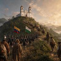 Imagen ilustrativa de la historia del Oriente antioqueño ligada a los caminos de Antioquia. FOTO: imagen generada por IA