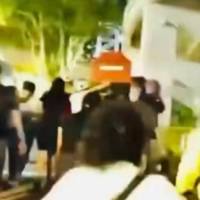 El ataúd de Chapetón a las afueras del Américo Montanini. FOTO: Captura de vídeo