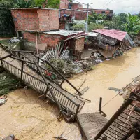 El corregimiento de Altavista, al occidente de Medellín, es uno de los más afectados por la temporada invernal. FOTO: Manuel Saldarriaga