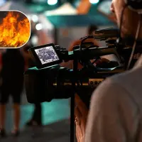 Un incendio en una grabación de serie de televisión terminó en tragedia. FOTO: Composición Freepik