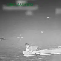 El Comando Sur incautó este jueves el buque petrolero Verónica, que presuntamente transportaba crudo embargado. Foto: Captura video @Southcom