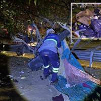 Algunos ed los elementos encontrados y desmontados en el corredor de la Avenida Regional. FOTO: Cortesía.