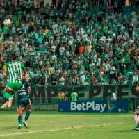 Esta fue la acción del gol de Alfredo Morelos. FOTO CORTESÍA NACIONAL