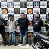 Los tres hombres fueron detenidos en un establecimiento de San Javier a donde fueron citados. FOTO: Cortesía Fiscalía