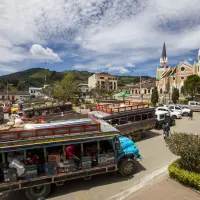 Imagen de referencia del parque de Abejorral, donde ocurrieron los hechos. Foto: EL COLOMBIANO