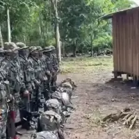 La disputa armada por la minería ilegal en el Nordeste de Antioquia ha dejado secuestros, muertos y una serie de hechos violentos, principalmente por cuenta del Clan del Golfo (foto) y el ELN. FOTO: Captura de video