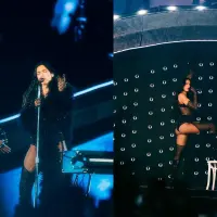 Dua Lipa durante su concierto en Bogotá. FOTO: SENCIA BOGOTÁ. 