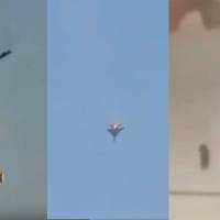 Tres cazas F-15 de Estados Unidos fueron derribados por Kuwait en medio de la tensión que se vive en Medio Oriente. Fotos: capturas de videos redes sociales 