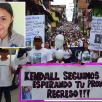 una de las manifestaciones hechas por la comunidad de San Rafael para exigir el retorno de la menor de edad. FOTO: imágenes tomadas de redes.