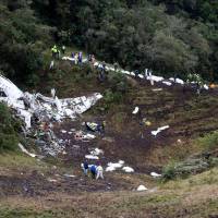 Imágenes de 2016 del lugar del siniestro aéreo de Chapecoense en la vereda Pantalio. FOTO EL COLOMBIANO