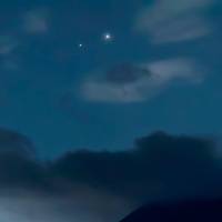 Así se verán Venus y Júpiter en el cielo si este está despejado. FOTO Getty