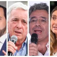 El cruce de señalamientos giró en torno a la polarización Petro-Uribe y dejó en duda posibles apoyos de cara a una eventual segunda vuelta. FOTO: COLPRENSA-EL COLOMBIANO